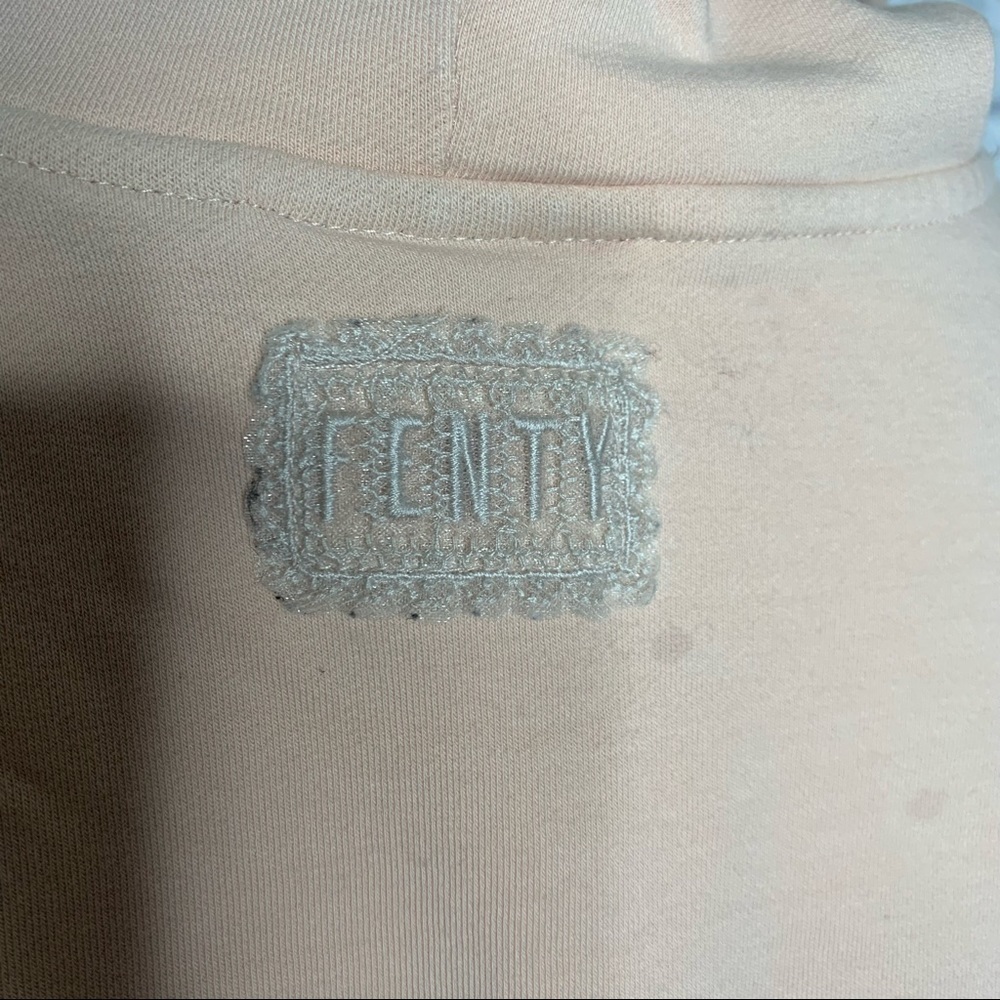 Puma x Fenty Oversized Pink Long Sleeve Graphic Hoody - Picture 13 of 16